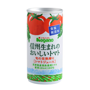 新鮮採摘當季番茄 信州無鹽番茄汁 190g （長野縣製）