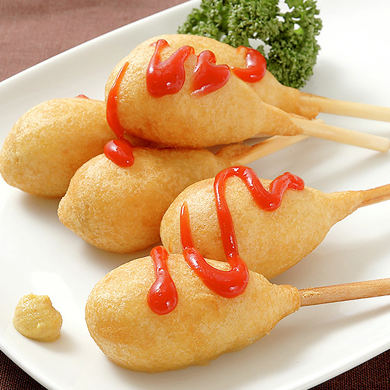 用日本小麥和豚肉 迷你美式炸熱狗