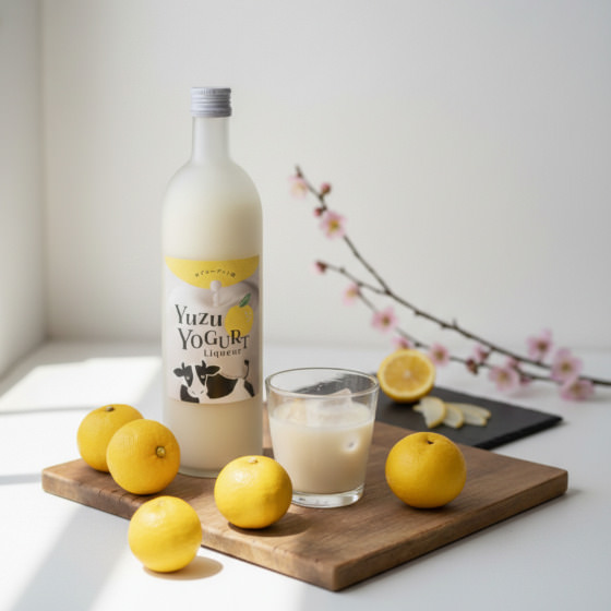 柚子×濃郁牛奶 柚子乳酪利口甜品酒