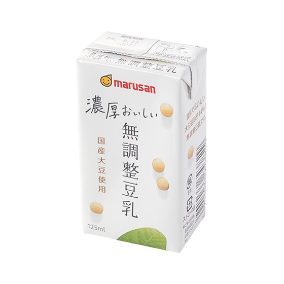 使用日本國產大豆 濃厚無調整豆奶
