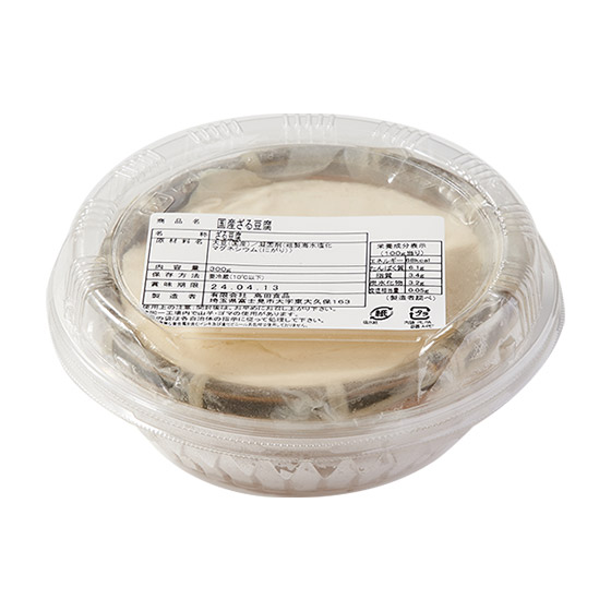 由伊豆大島工匠手工製作　奢華竹篩豆腐