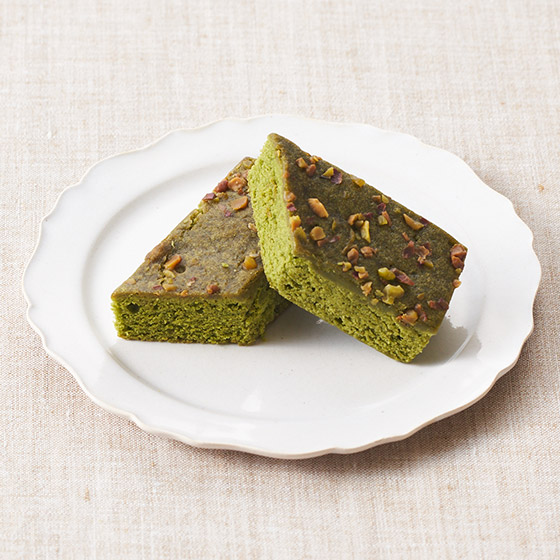 清爽檸檬芳香 宇治抹茶蛋糕