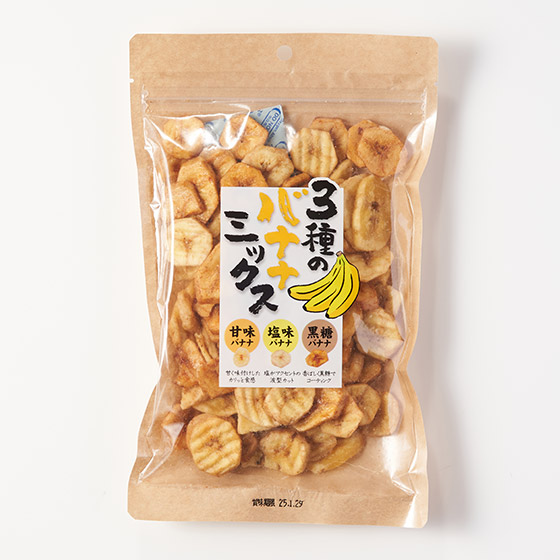 口感酥脆 3款口味香蕉脆片