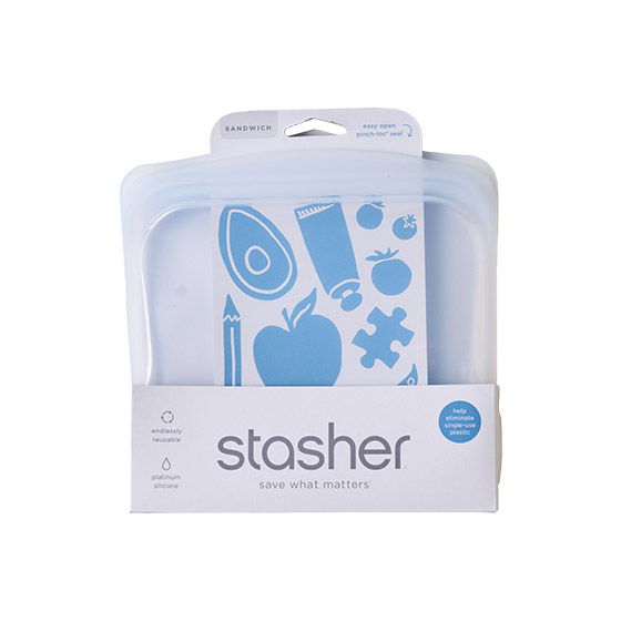 Stasher廚房萬用矽膠袋 M (透明)