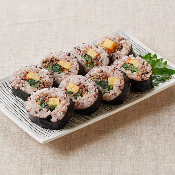 已切而容易食用！韓式拌飯風海苔卷 賞味期限26/8