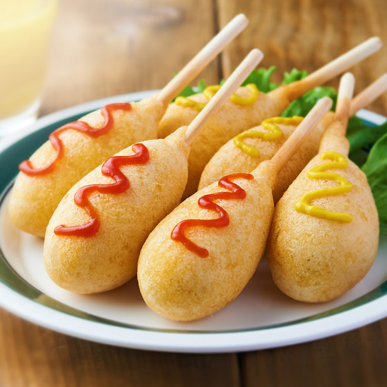 用日本小麥和豚肉 迷你美式炸熱狗