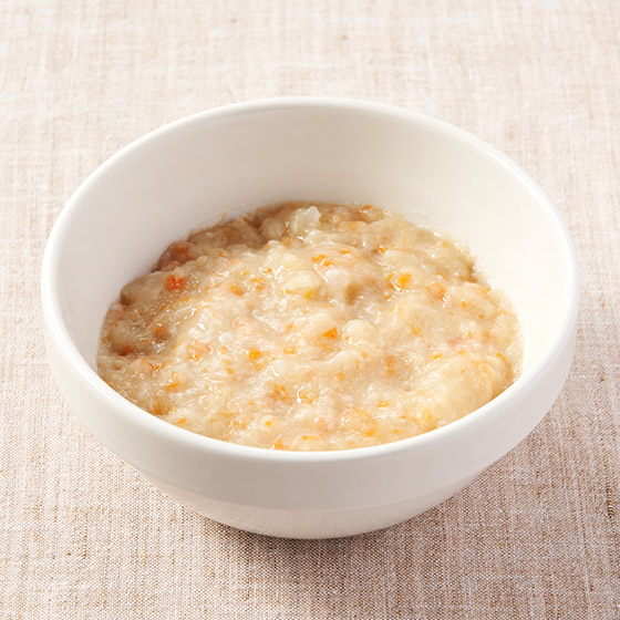 【離乳食7至8個月】吞拿魚配三種蔬菜番薯粥