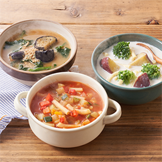 Kit2人份 無需切菜湯品3種（意大利濃湯其他2款）