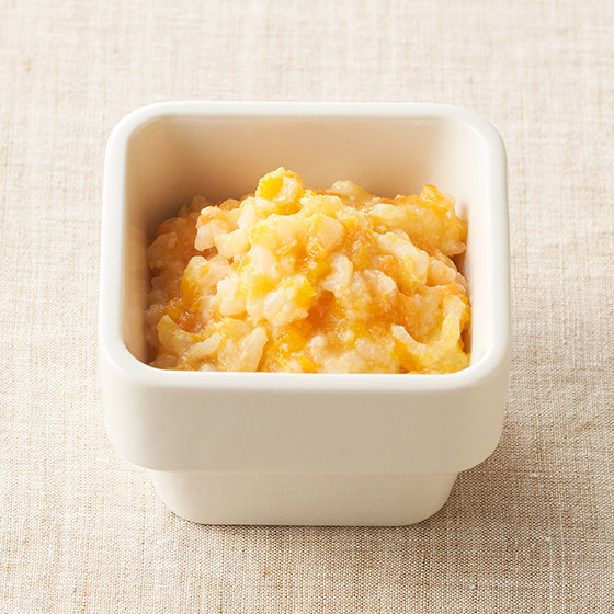 【離乳食7至8個月】白身魚黃綠蔬菜粥