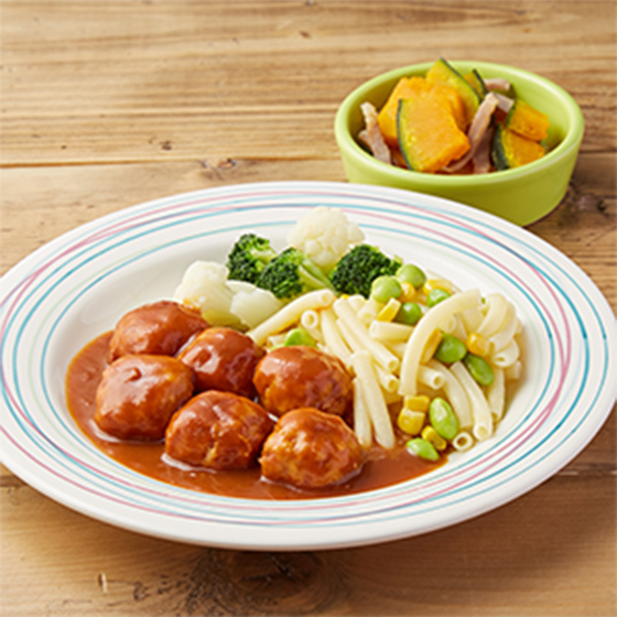 Kit3人份 多蜜醬煮雞肉丸配通心粉沙律(另附前菜)