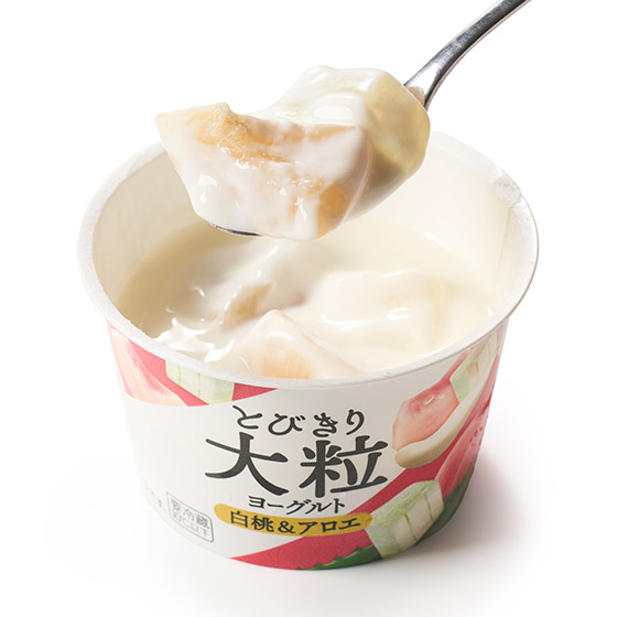 季節限定 大大粒果肉 白桃蘆薈乳酪