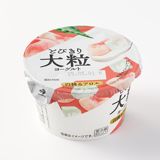 季節限定 大大粒果肉 白桃蘆薈乳酪