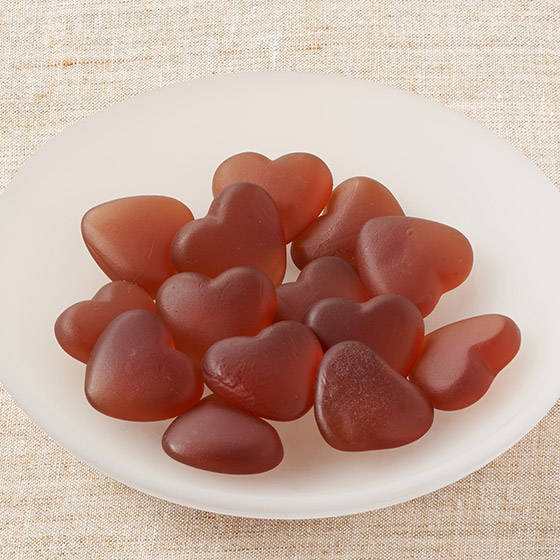 可愛心形！百年蜂蜜石榴味軟糖 