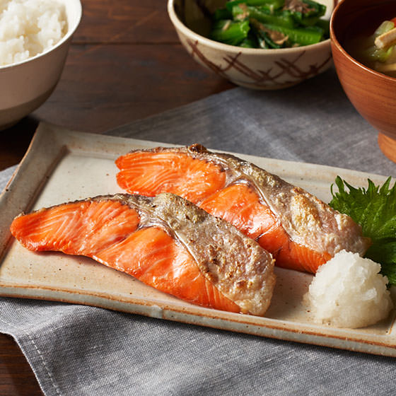 魚脂豐富 去骨無鹽三文魚塊