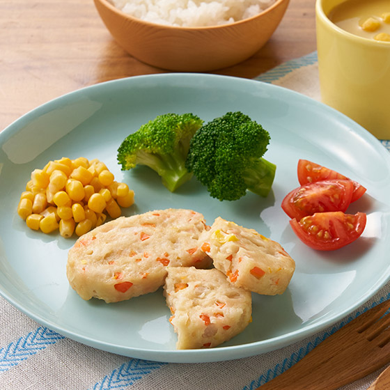 加入3種蔬菜 鬆軟魚肉迷你漢堡