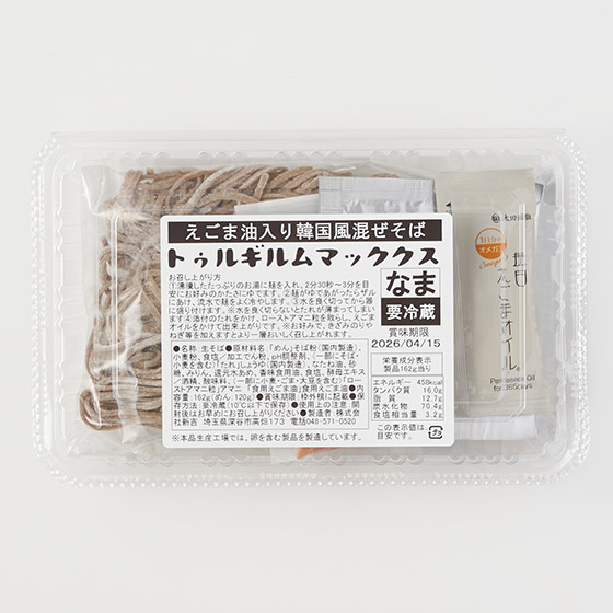 加入紫蘇油 麻油韓式拌蕎麥麵