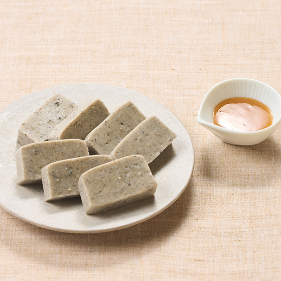 吸收湯汁後口感軟糯 京生麩芝麻味(付柚子味噌)