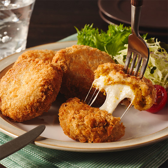 南瓜與拉絲芝士 克諾德爾可樂餅