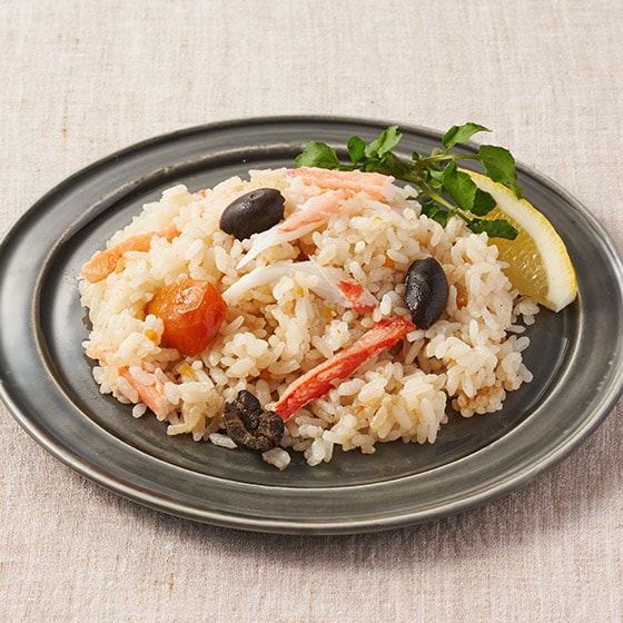 蟹肉橄欖乾番茄炒飯組合