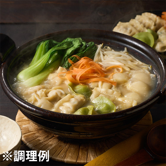 4款盛合「濃厚白湯餃子鍋」