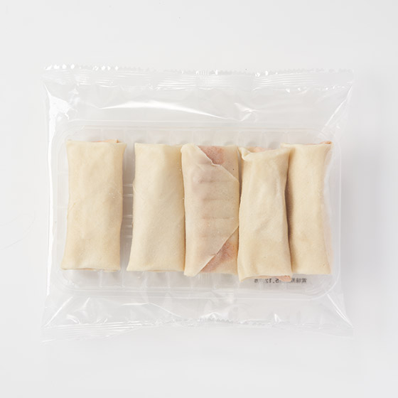 使用日本小麥粉 蝦仁辣醬春卷