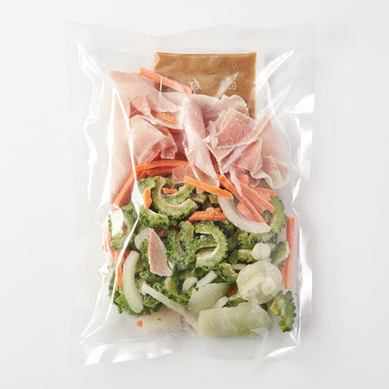 加入木棉豆腐和雞蛋！苦瓜炒雜錦套餐