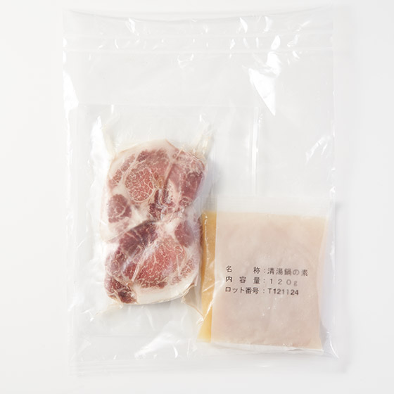 加入麵條！附烤豬肉 冷製清湯