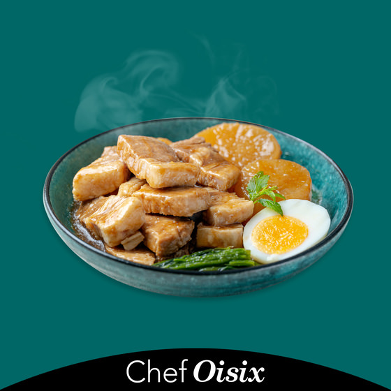 Chef Oisix 6小時慢煮 日式蘿蔔豚肉角煮(2人份)