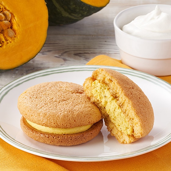 鬆化柔軟！法式海綿小蛋糕（南瓜味）