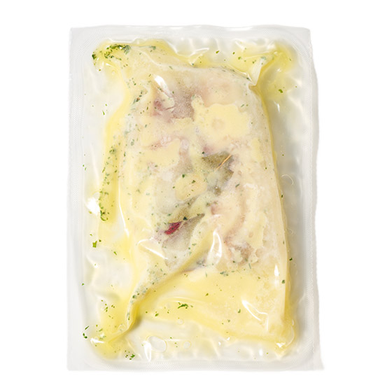 香草油熟成的 白鯧魚油封