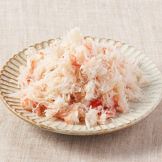 使用北海道產大雪蟹 水煮蟹肉