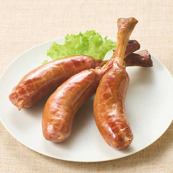 使用日本國產豬肉!無醃製劑帶骨香腸(3條裝)