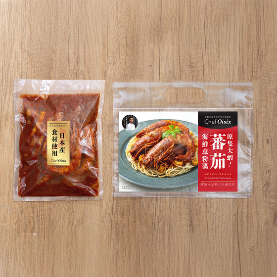 Chef Oisix 大蝦海鮮蕃茄意大利麵醬(2人份) 賞味期限26/5