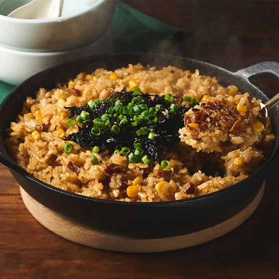 加入白飯！芝麻油香氣牛肚炒飯料