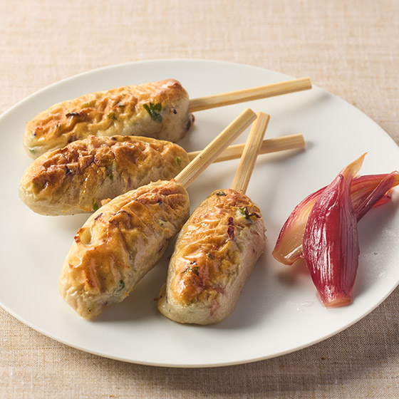 (冷藏)微波爐&多士爐加熱!魚肉丸串(章魚蔥)
