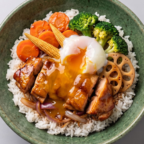 臨醐山黑醋汁嫩鶏丼配蓮藕雜蔬(每餐$49x2包)