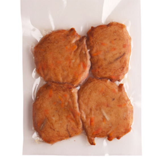 無味精  野菜魚餅（牛蒡、紅蘿蔔、洋蔥） 4塊