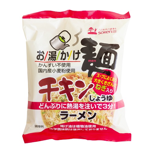【無味精即食麵】 雞湯醬油泡麵 75g （埼玉縣製）