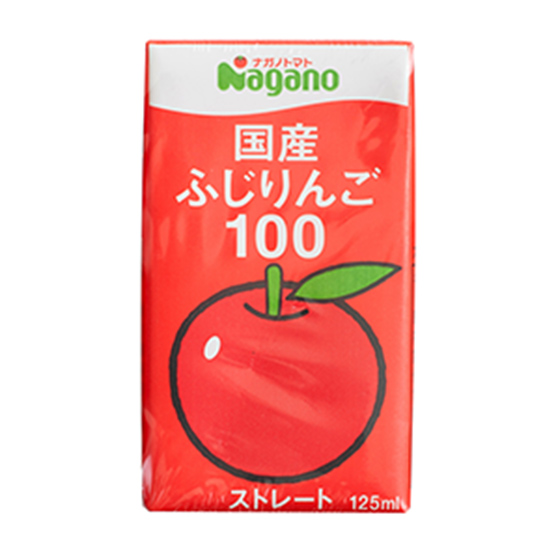 100%原汁原味 日本国産富士蘋果汁 125ml （山梨縣産）