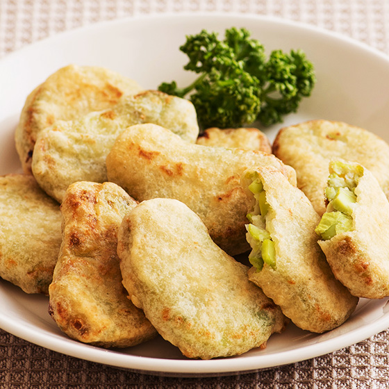 脆皮小食 豆腐枝豆魚肉塊 10個