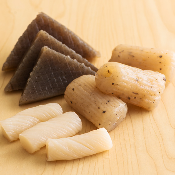 彈牙爽口易入味 3種類關東煮蒟蒻 9個 230g （岡山縣製）