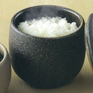 剩飯變鬆軟自製溫野菜 日本黑柿陶鉢 （日本産）