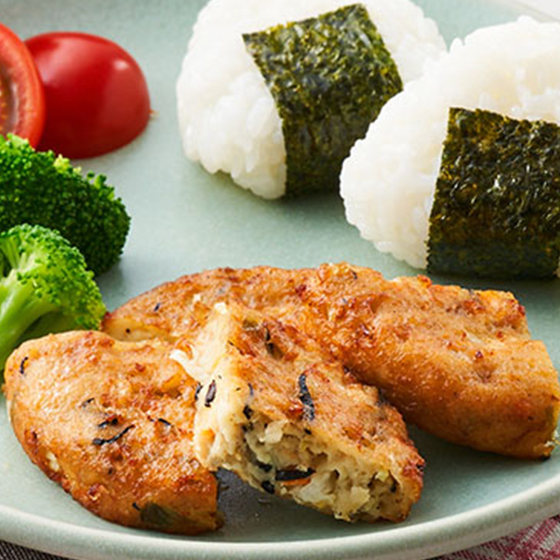 7種日本蔬菜和羊栖菜豆腐漢堡扒180g