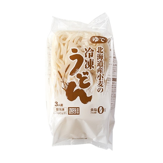 零鹽分！冷凍北海道小麥烏冬 3個裝