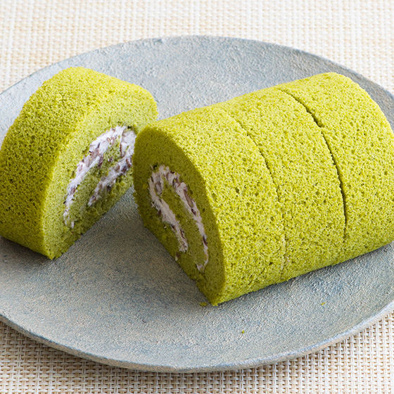 軟熟煙韌 抹茶紅豆忌廉卷蛋糕 4件