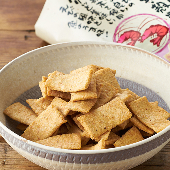 不含小麥粉 魚肉脆片（甜蝦味）