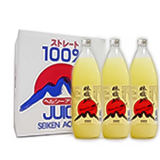 青森縣100%純正香甜蘋果汁 1L×3支