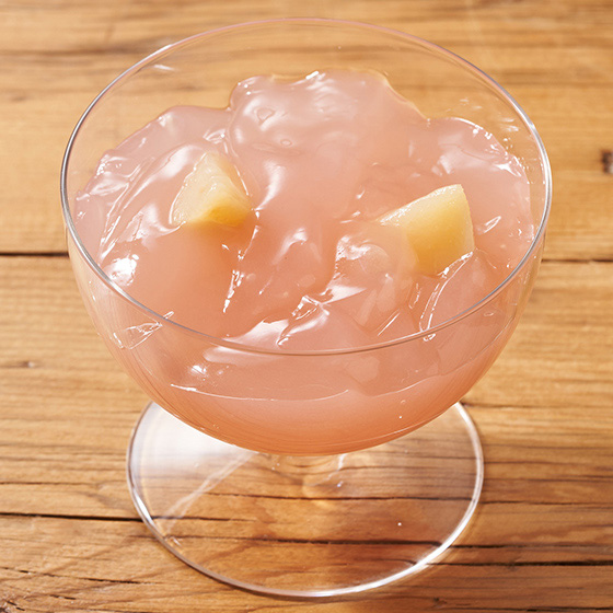 加入果肉更Fruity 白桃果凍