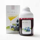 加入乳酪用凍水沖 藍莓蜂蜜