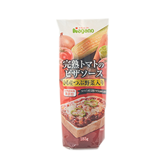 加入日本粒粒蔬菜 完熟番茄Pizza醬汁
